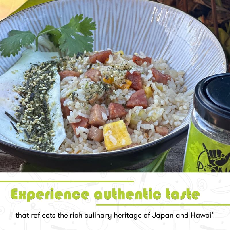 Pono Hawaiian Nori Komi Furikake Rice Seasoning - Gluten-Free, Non-GMO, 2.5 oz