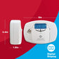 First Alert Co410 Digital Carbon Monoxide Detector 3-Pack | Battery Operated Carbon Monoxide Alarm With Digital Display And Peak