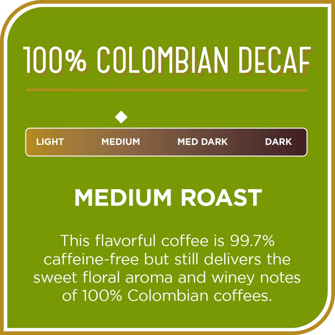 Don Franciscos Premium Decaf Ground Coffee, 100% Arabica, 12 oz Can, Rich & Aromatic