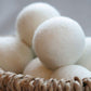 6 Pack All Natural Organic Wool Dryer Balls Xl Size - Reusable Chemical Free Natural Fabric Softener, Anti Static, Reduces Cloth