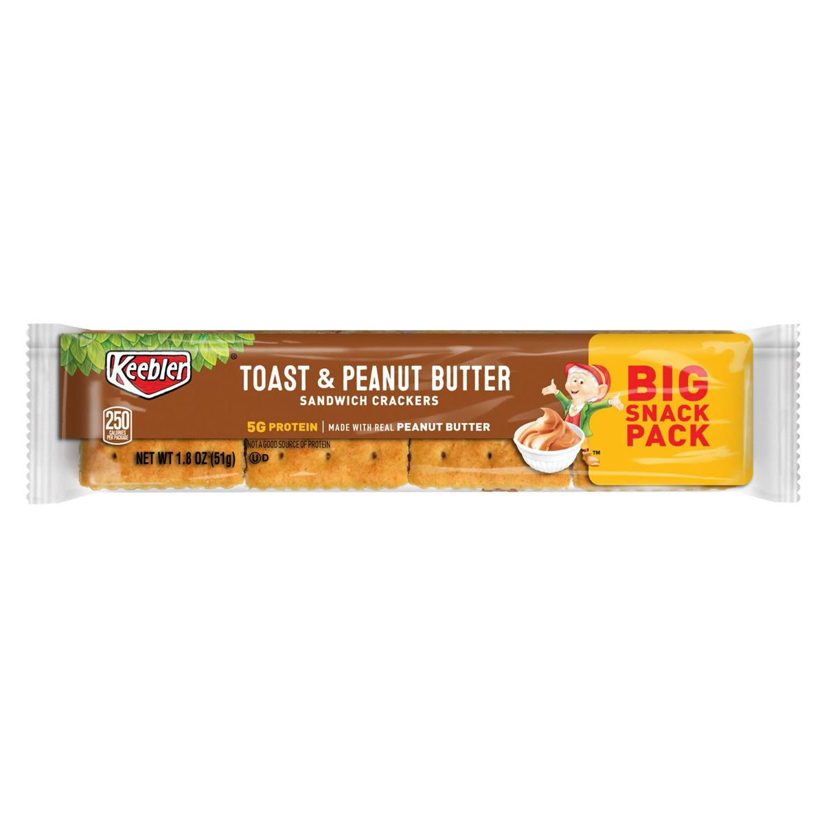 Keebler Toasty Crackers Peanut Butter (Pack of 12), 1.8 oz., Assorted