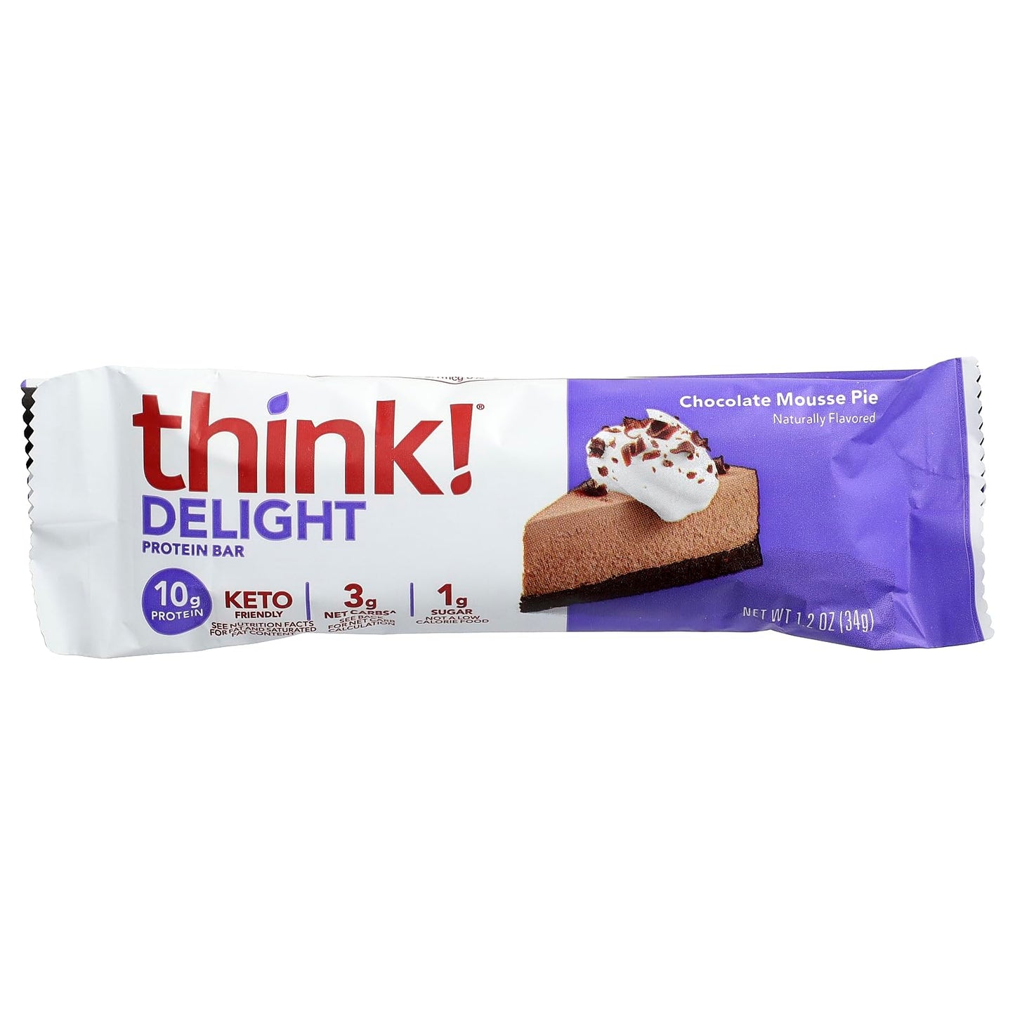 Think! Chocolate Mousse Pie Protein Bar 10 Count, 1.2 Oz