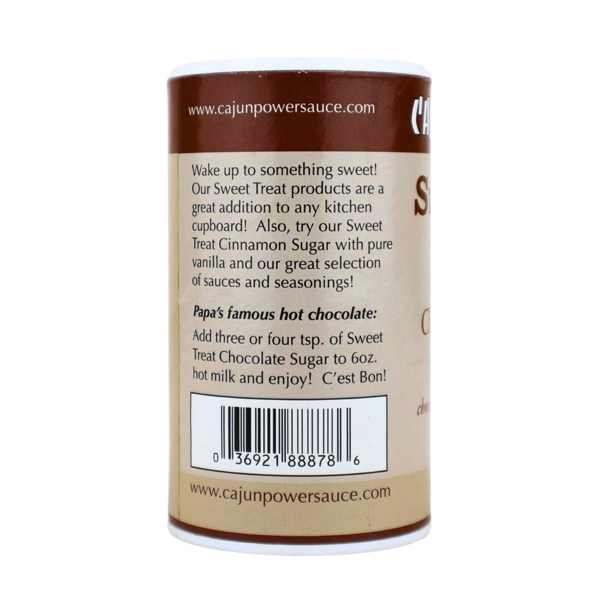 Cajun Power Sweet Treat Chocolate Sugar With Pure Vanilla 8Oz