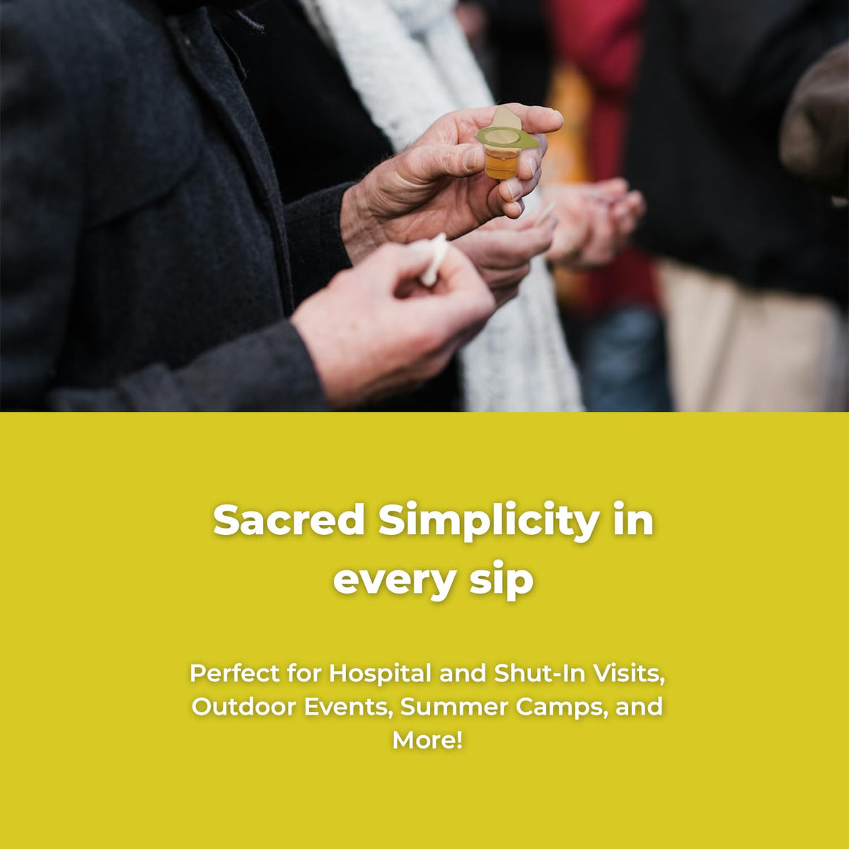Kingdom Prefilled Communion Cup With Wafers(500Ct-White Juice) Sealed In A Single-Serving Container With 1-Year Shelf Life, Perf