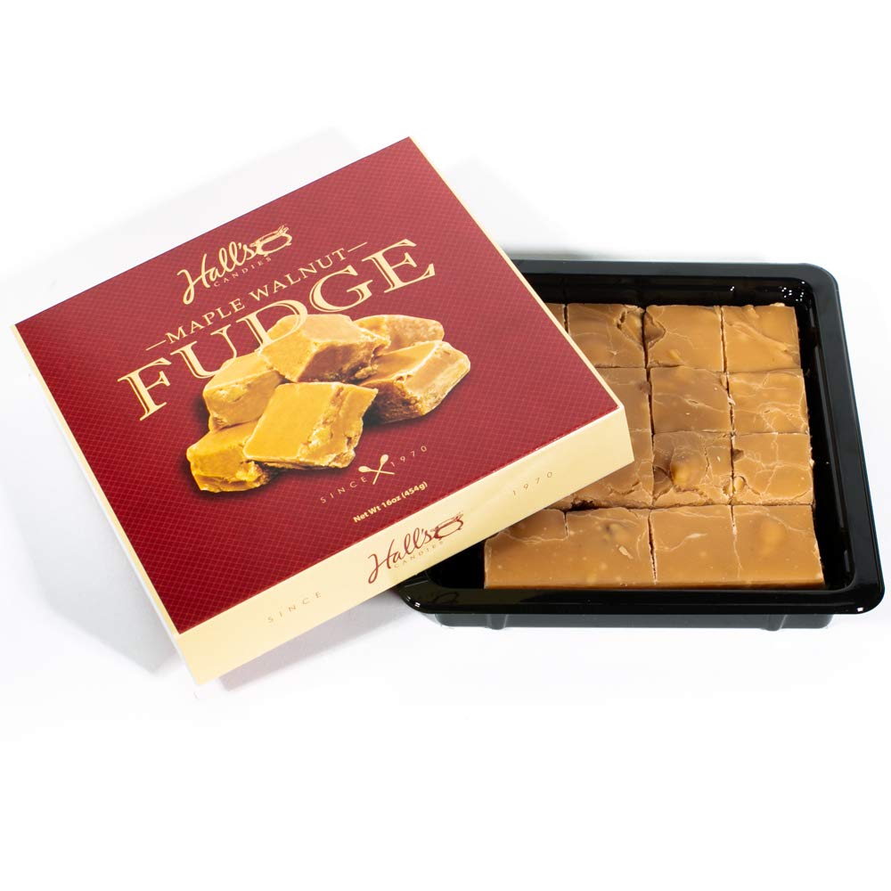 Hall'S Maple Walnut Fudge, 1 Pound