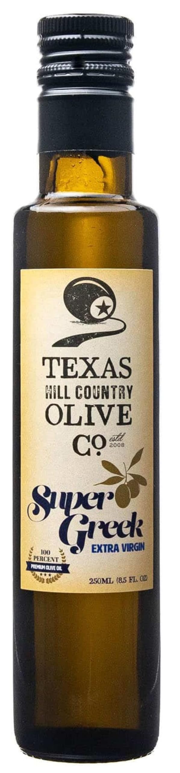 Texas Hill Country Olive Co Extra Virgin Olive Oil - Cold Pressed Gourmet - Rich & Fruity - 8.5 Fl Oz