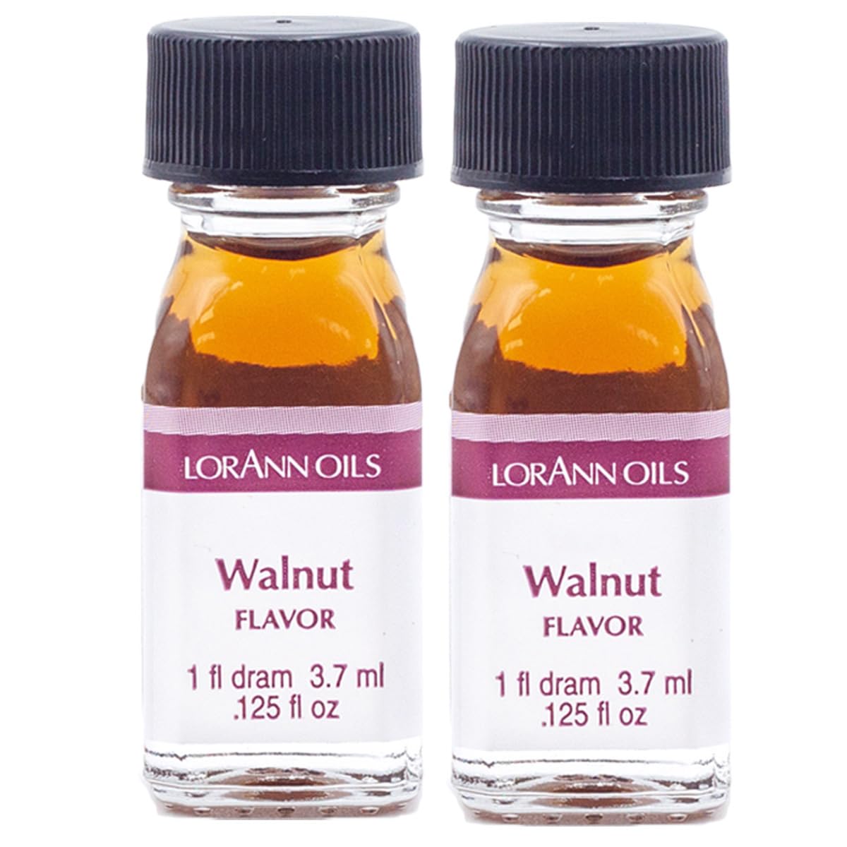 LorAnn Black Walnut SS Flavor, 1 dram bottle (.0125 fl oz - 3.7ml - 1 teaspoon) - 2 Pack