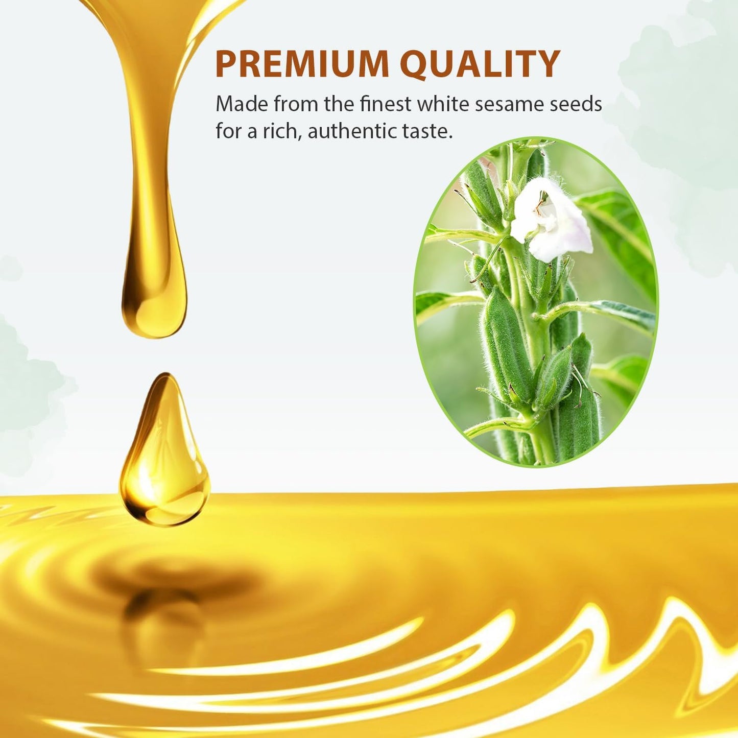 Soeos Sesame Oil, Toasted Sesame Seed Oil, 8.45 Fl Oz (250 ml) Pack of 2, Total 500 ml, Nutty Flavor, Perfect for Asian Food, No