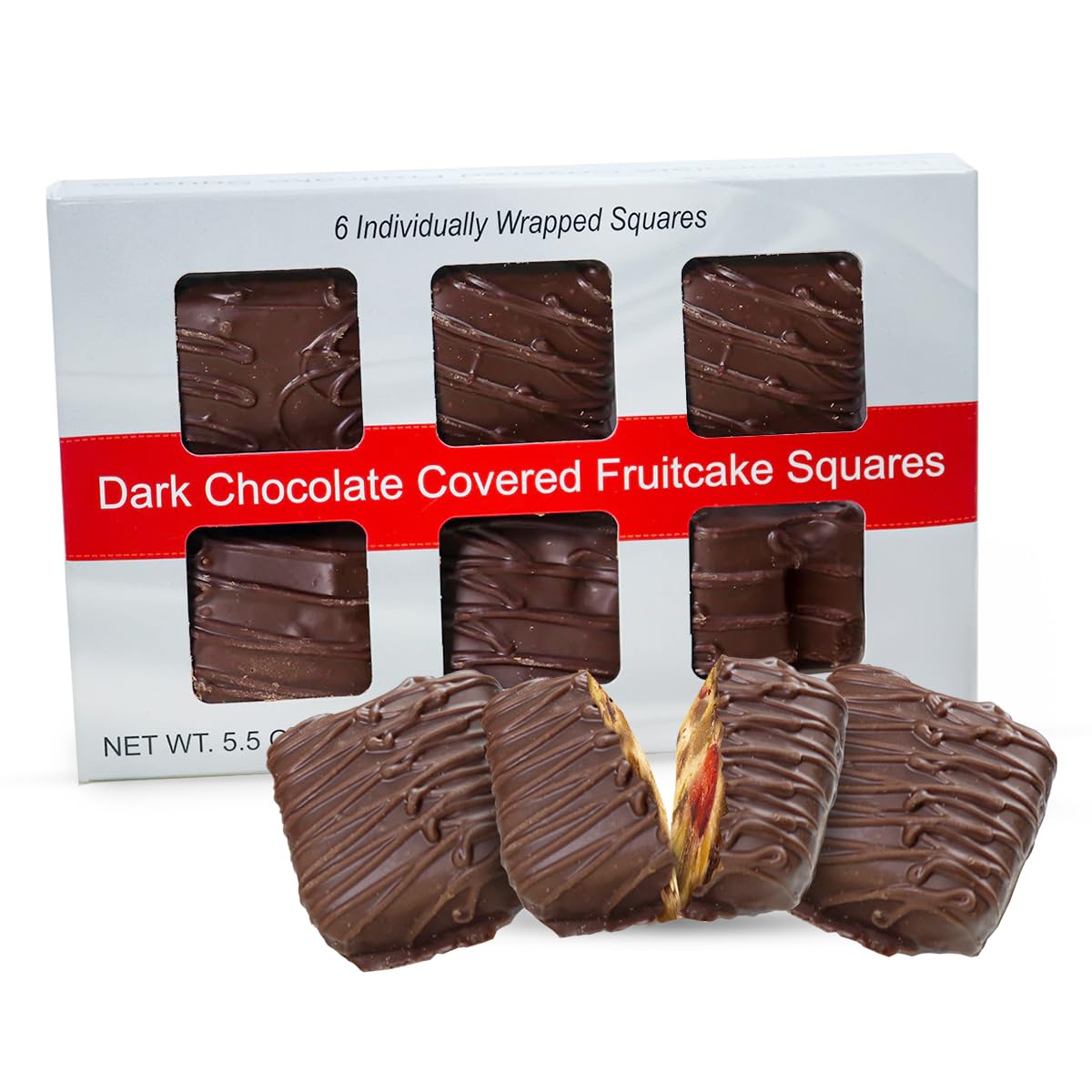 Beatrice Bakery Co GrandmaS Oriflavor Blendal Individually Wrapped Fruitcake Slices  Real Fruit And Nuts Freshly Made  Flavor Blend  Flavor Blend And Flavor Blend Fruitcake  Est. 1917 (5.5 Ounce Box  Dark Chocolate)