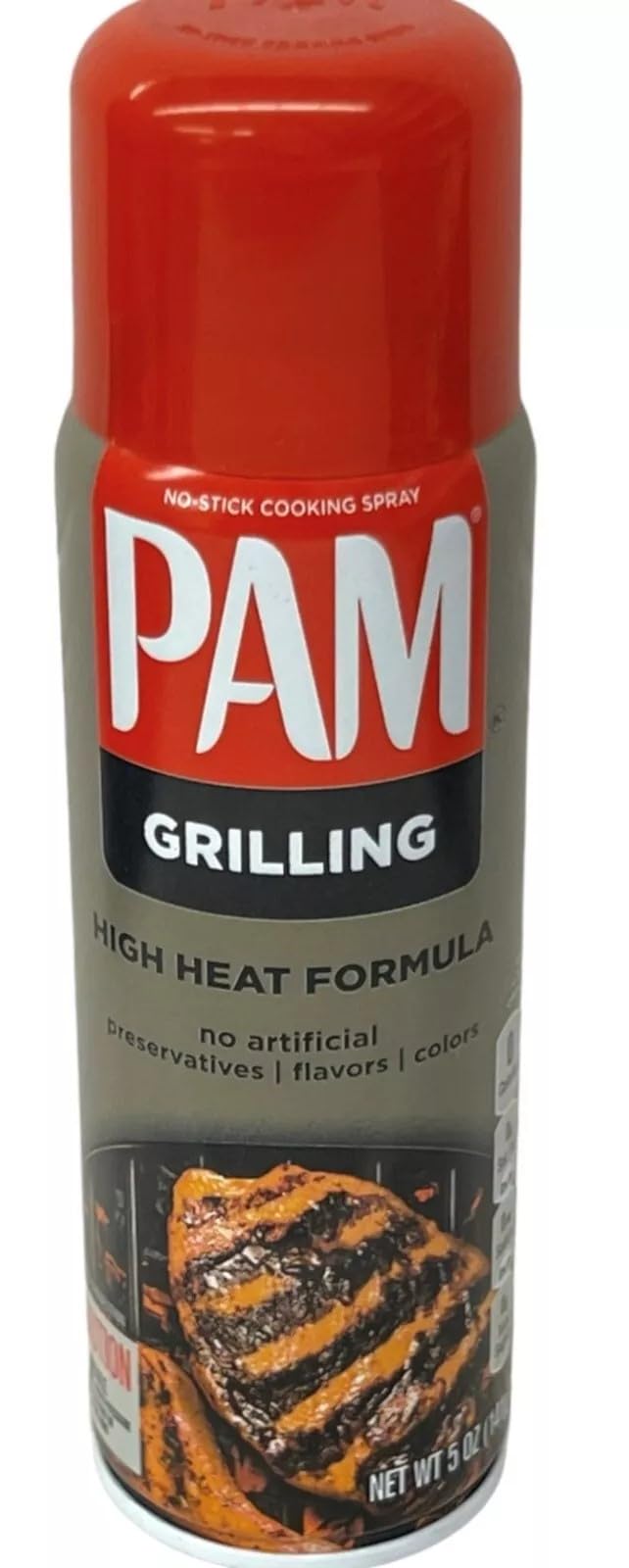 Pam Grilling No-Stick Cooking Spray, 5 oz (Pack of 3) - Perfect for Grilling, Baking, and Cooking - Easy Release, No Residue
