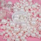 Gevog 1 Bottle White Pearls Sprinkles Mixing Edible Cake Cupcake Sprinkles For Wedding Valentines Party Baking Cupcake Cookie Ic