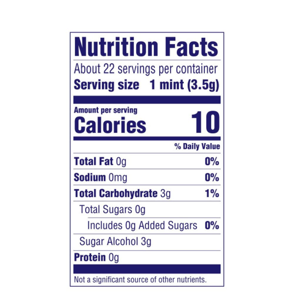 Life Savers Pep O Mint Sugar Free Candy, 2.75 oz, White, Model 10019000094008