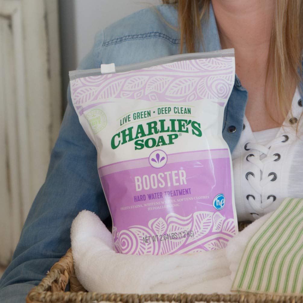 Charlie'S Soap Hypoallergenic Laundry Booster Hard Water Treatment - Softens And Fights Stains, 2.64Lb Bag (Pack Of 6)