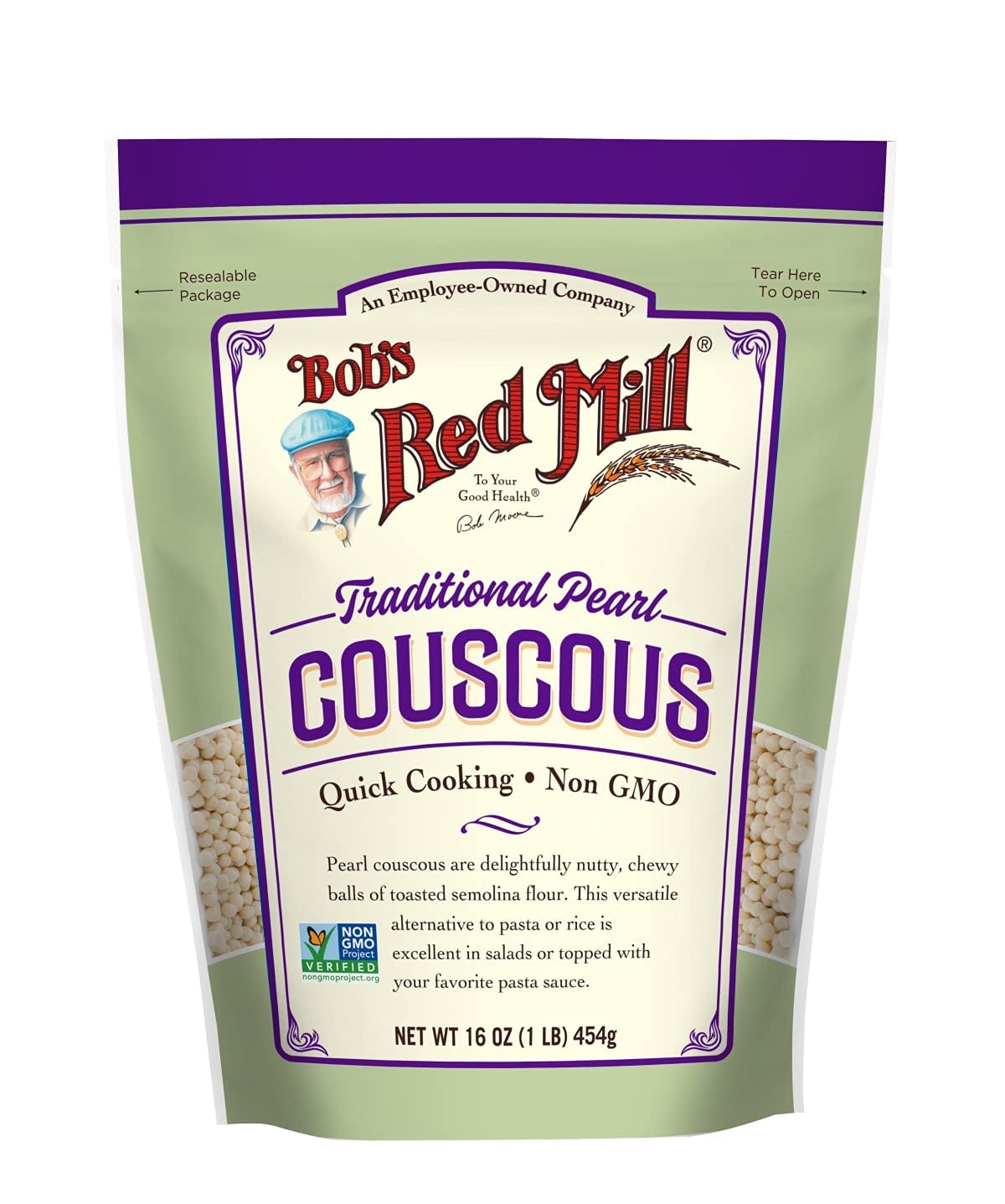 Bobs Red Mill Couscous Peral Tricolor (Pack Of 4)