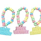 Happy Birthday Candy - 24 Individually Wrapped Bulk Candy Bracelets - Great for Birthday Party Favor Candy - Goodie Bags for Kid
