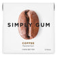 Simply Gum | Coffee | Plant- Based Chewing Gum | Pack Of 12 | Synthetic Plastic Free + Aspartame Free + Non Gmo