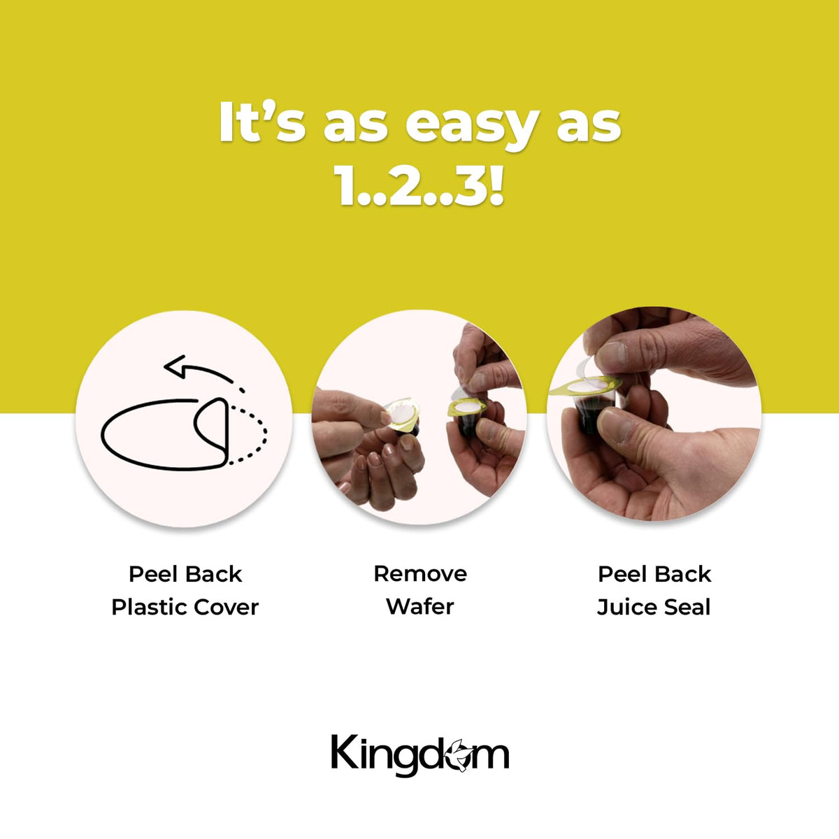 Kingdom Prefilled Communion Cup With Wafers(500Ct-White Juice) Sealed In A Single-Serving Container With 1-Year Shelf Life, Perf