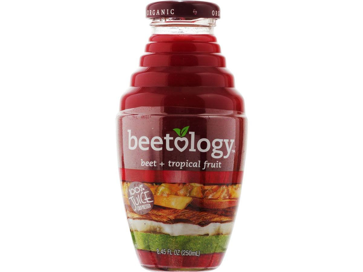 Beetology Beet Plus Tropical Fruit Juice, 8.45 Fl Oz (Pack of 6)