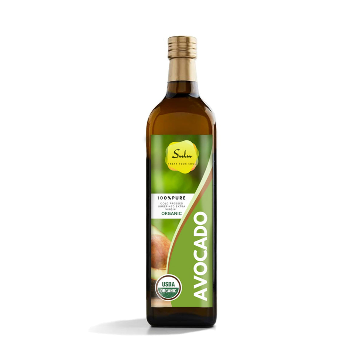 USDA Certified Organic Cold Pressed Unrefined Raw Avocado Oil - 16 fl.oz