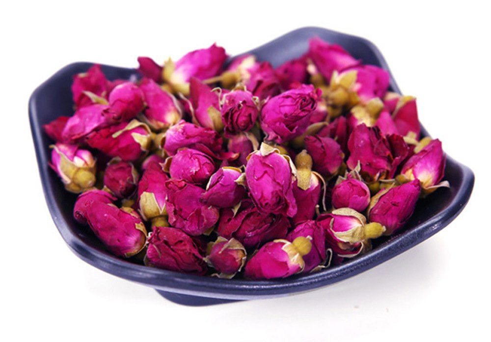 TooGet Organic Dried Red Rose Buds & Petals, Culinary Food Grade, 8 Oz, Pack of 1