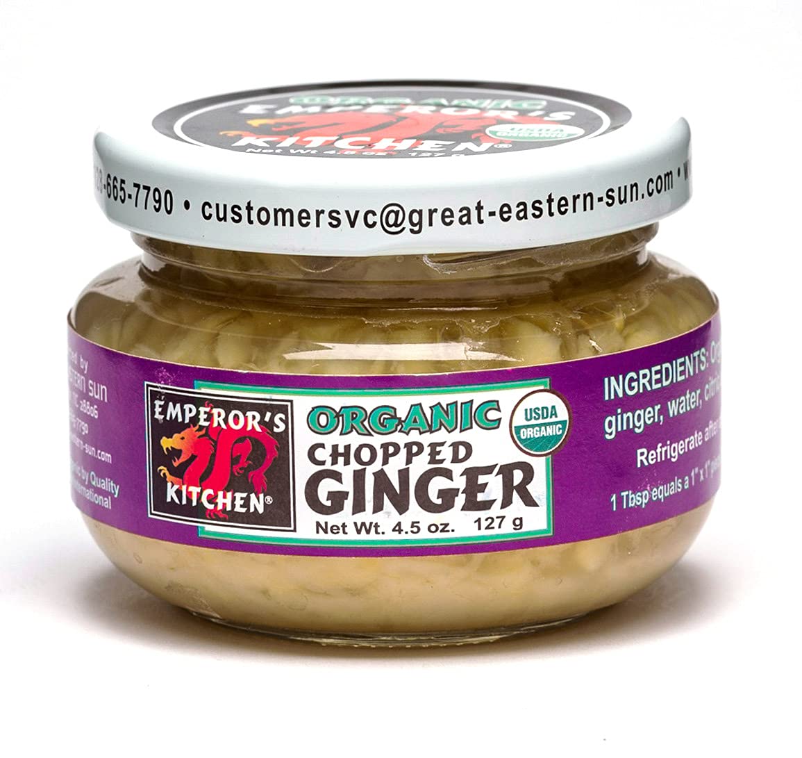 Emperors Kitchen Condiments, Chopped Ginger , 4.5 oz