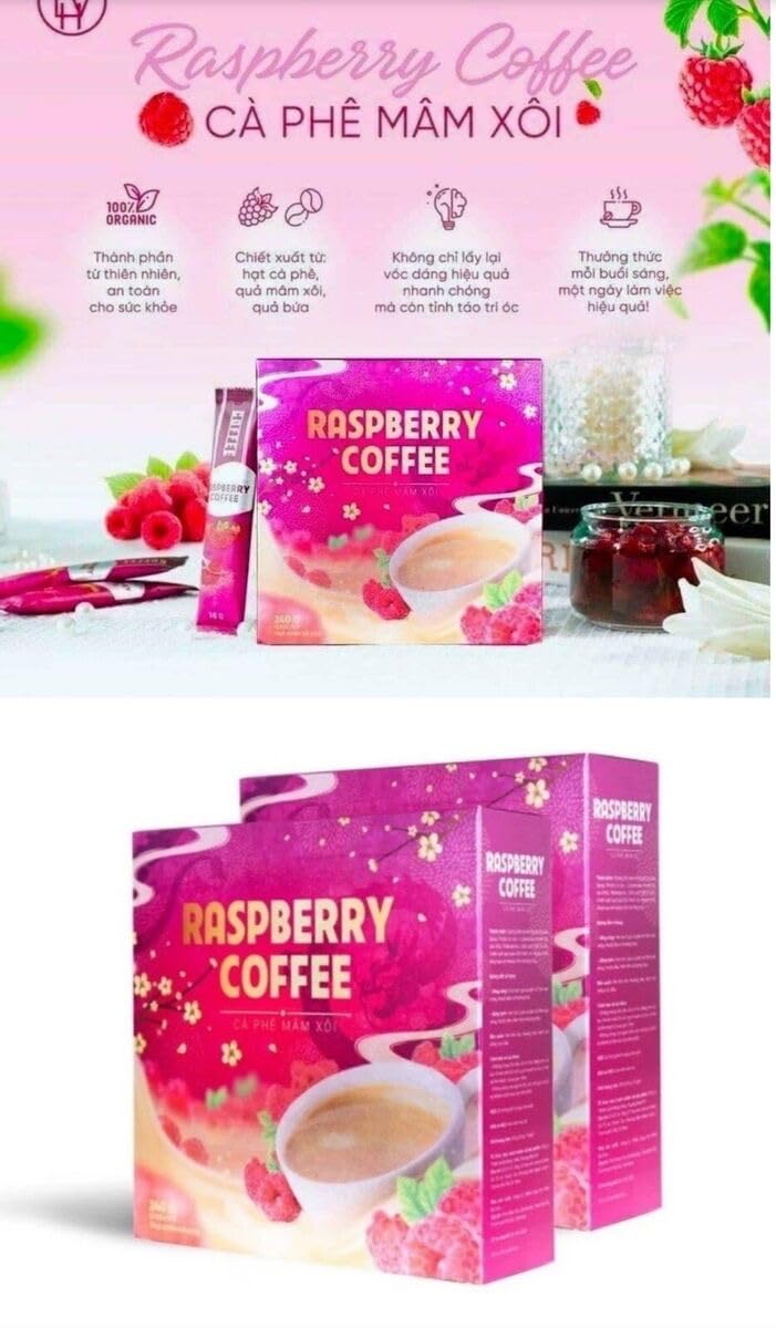Raspberry Coffee - Ca Phe Mam Xoi (15 Packets Per Box)