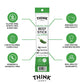 Think Jerky, Jalapeno Grass-Fed Beef Sticks, Master Case,1 Ounce (10 Packs Of 5) Sugar Free, Gluten Free, No Nitrates, Keto Frie