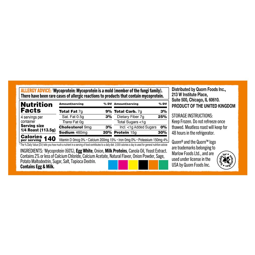 Quorn, Roast Meatless Turkey Style, 16 Ounce (Frozen)