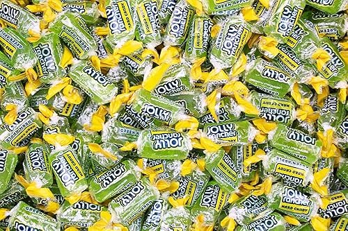 Green Apple Jolly Ranchers Hard Candy Bulk - Individually Wrapped All Green Jolly Ranchers Only - by Queen City Candy Cave (2 Po