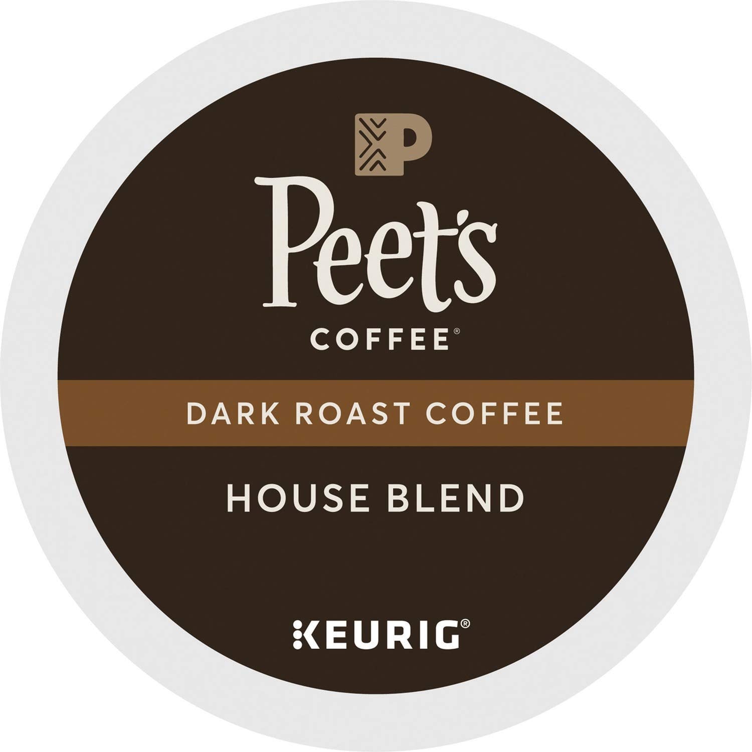 Peets Coffee House Blend K-Cup Portion Pack, 88 Count, Brown