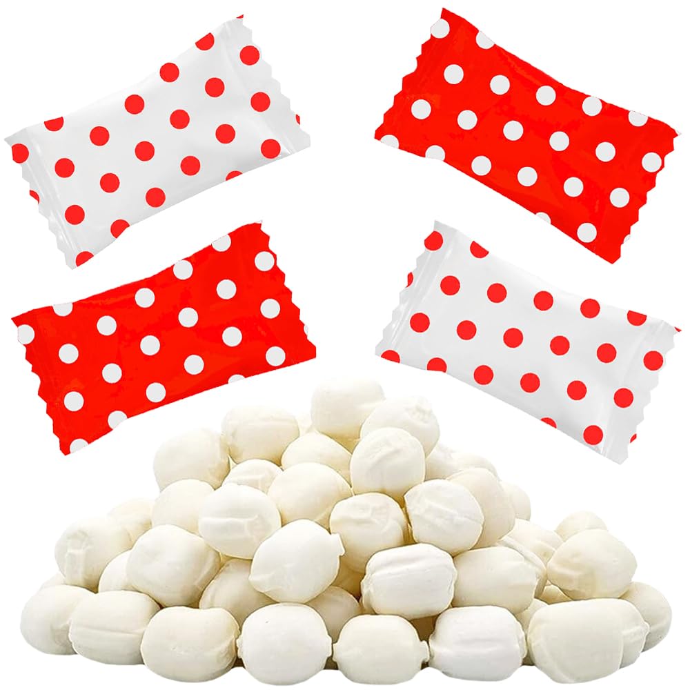 Fruidles Big Dots Buttermints, After Dinner Mints, Fat-Free, Kosher Certified, Individually Wrapped (Red, 275 Pieces)