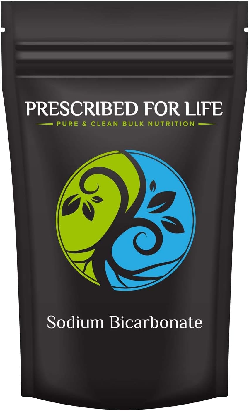 Prescribed For Life Sodium Bicarbonate Powder | Organic Aluminum Free Baking Soda | Bicarbonato De Sodio Organico Sin Alumino | Usp Grade - Higher Quality & Purity Than Food Grade (1 Kg / 2.2 Lb)