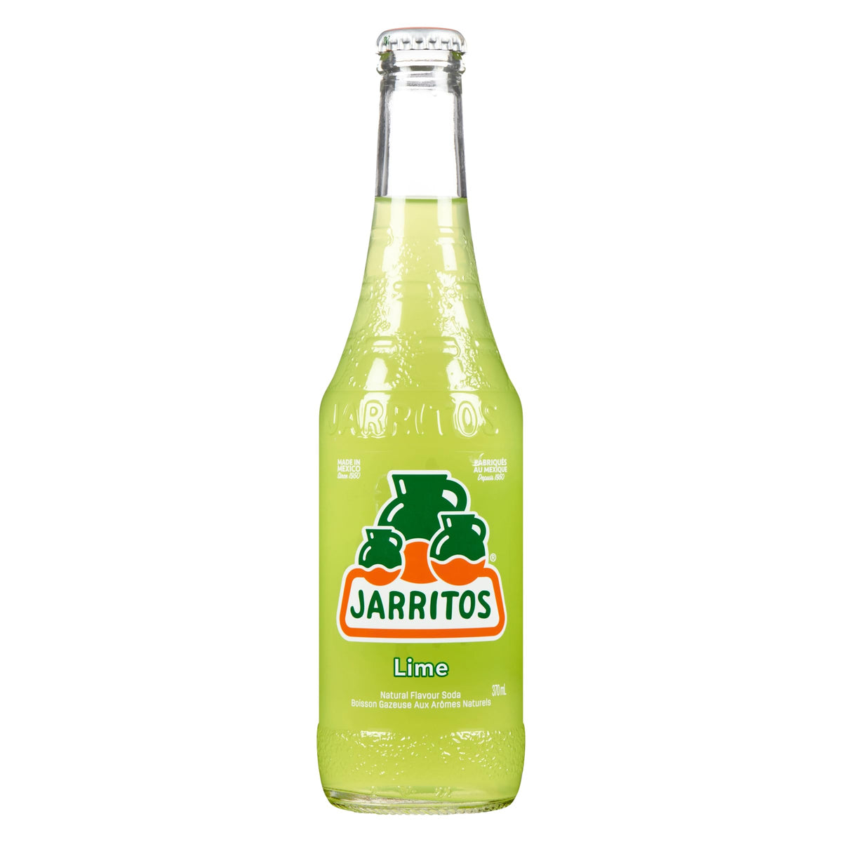 Jarritos Soda, Lime, Bottel, 12.5 Fl Oz (Pack of 24)