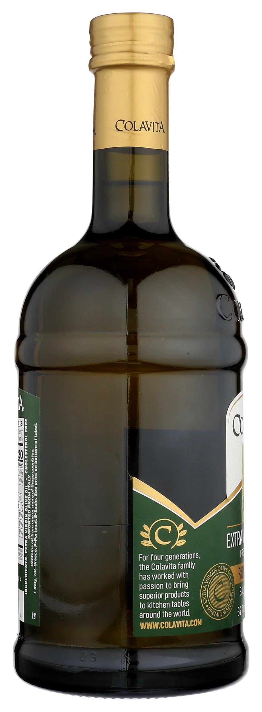 COLAVITA Extra Virgin Olive Oil, 34 Fl Oz, Pack of 1, Model 039153010024
