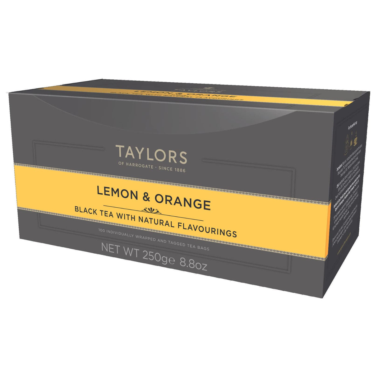 Taylors Of Harrogate Lemon & Orange Black Tea, 100 Count