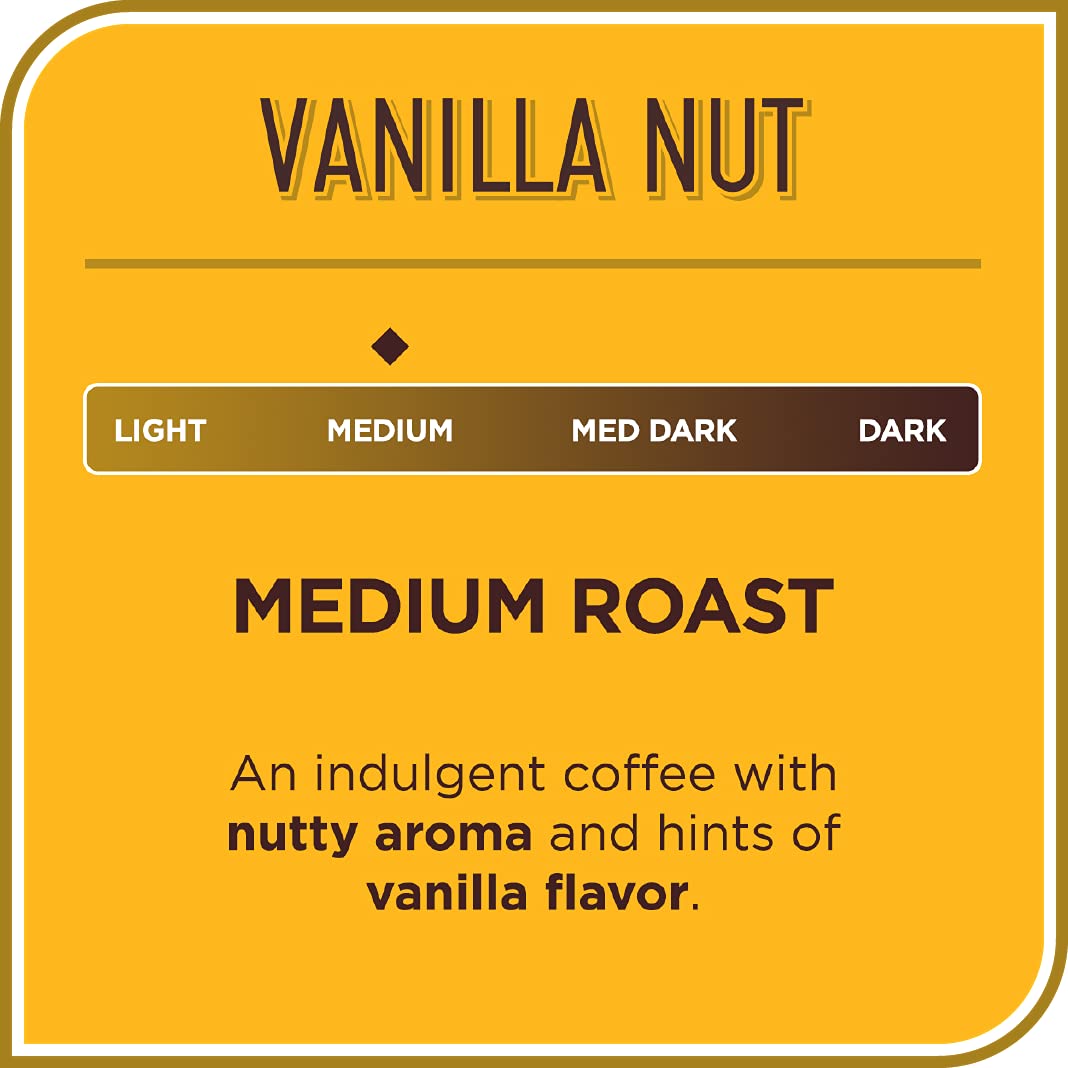 Don Francisco'S Vanilla Nut Flavored Medium Roast Coffee Pods - 24 Count - Recyclable Single-Serve Coffee Pods, Compatible With