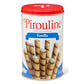 Pirouline - Vanilla Rolled Wafers - Rolled Wafer Sticks, Crème Filled Wafers, Rolled Cookies For Coffee, Tea, Ice Cream, Snacks, Parties, Gifts, And More - 14.1Oz Tin 6 Pack