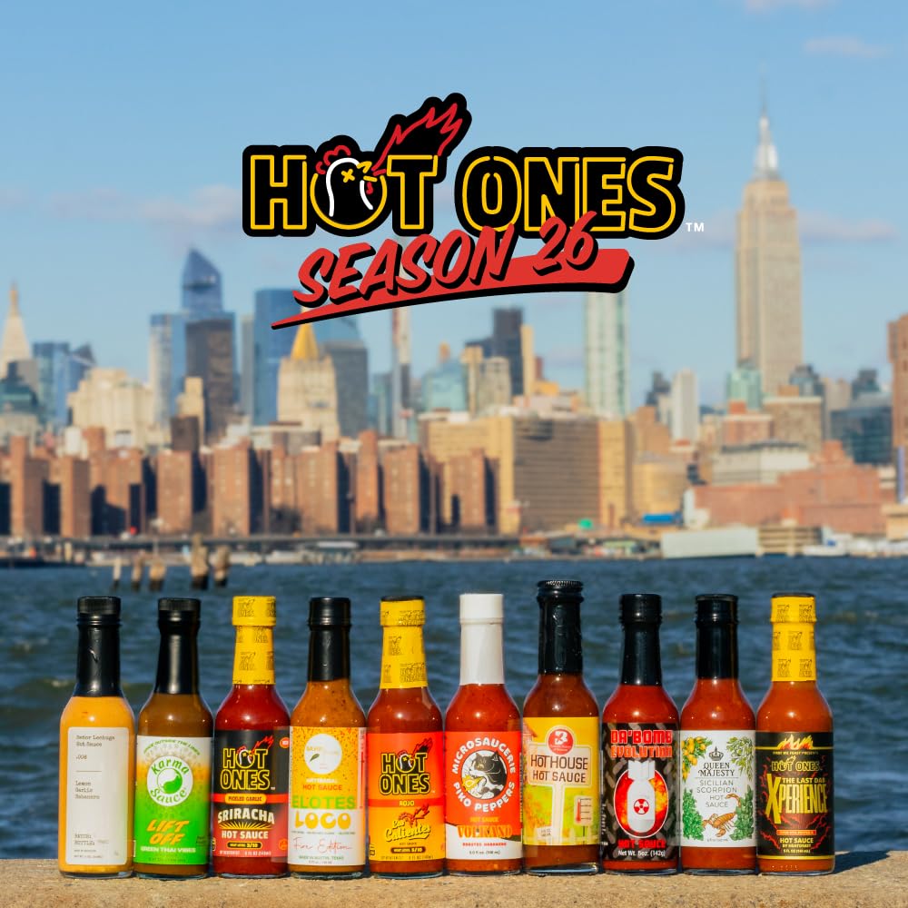 Hot Ones Hot Sauce Challenge Set - Season 26 - Hot Sauce Gift Sets - Hot Sauce Variety Pack - Made With Natural Ingredients - Un