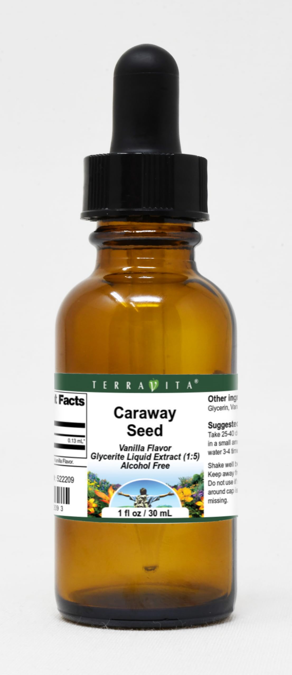 Caraway Seed Glycerite Liquid Extract (1:5) - Vanilla Flavored (1 oz, ZIN: 522209)