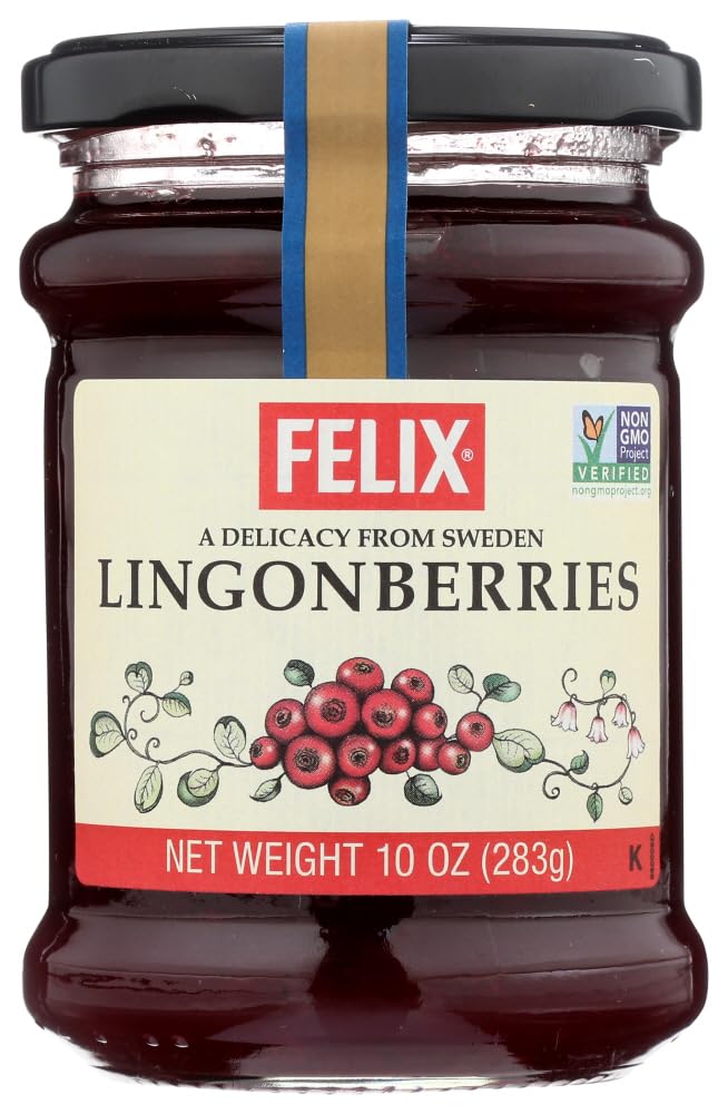 Felix Lingonberries, 10-Ounce (Pack of 4)