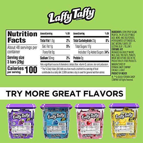 Laffy Taffy Candy, Sour Apple Flavor, 145 Pieces