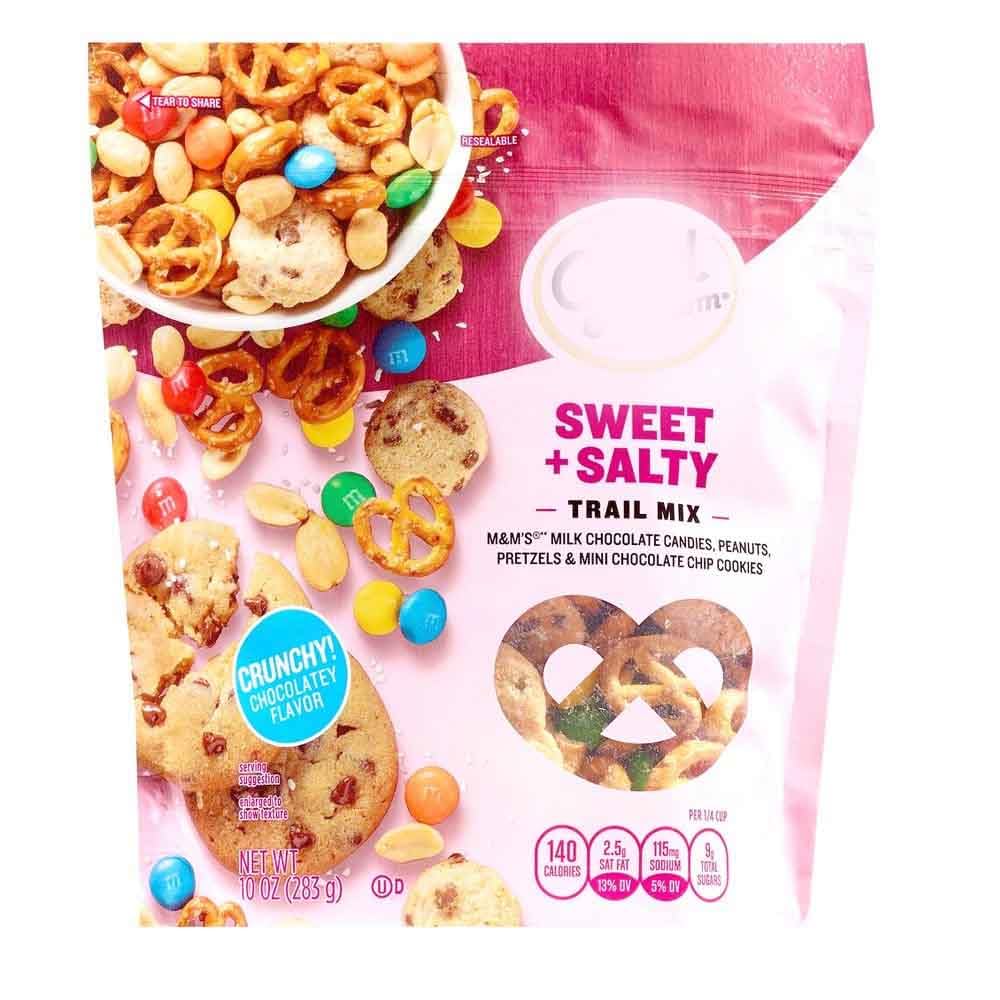 Generic Sweet & Salty Trail Mix, Milk Chocolate, Peanuts, Pretzels, Mini Cookies, 10oz Bag