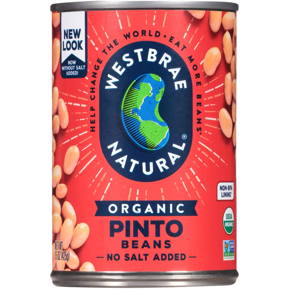 Westbrae Foods Organic Pinto Beans - Case Of 12 - 15 Oz(D0102H5Wmbj)
