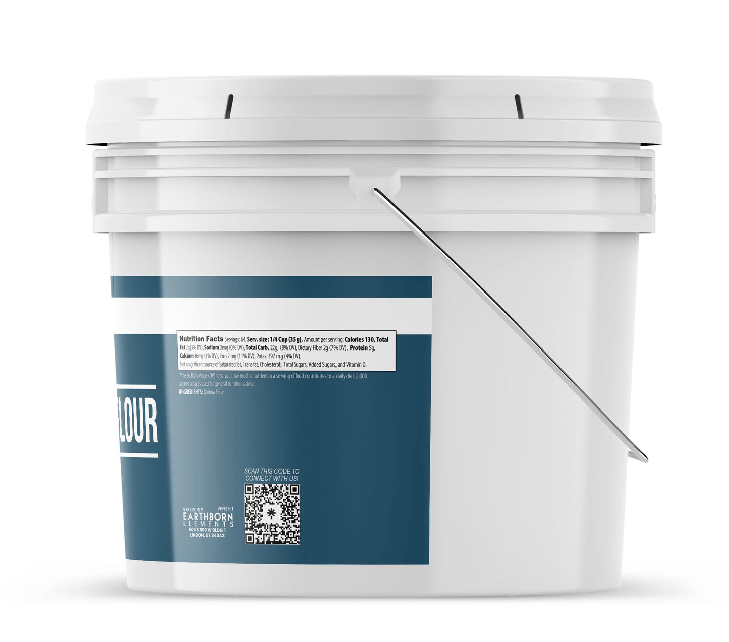 Earthborn Elements Quinoa Flour 1 Gallon, Vegan, Baking & Cooking