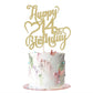 Arokippry Gold Glitter Happy 14Th Birthday Cake Topper - 14 Anniversarybirthday - Hello 14, Cheers To 14 Years,14  Fabulous Cake