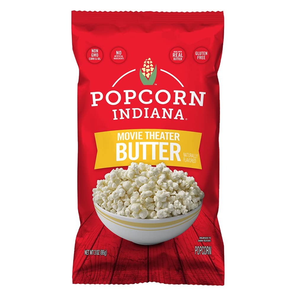 Popcorn Indiana Movie Theater Butter - Family Pack - 4.75 Oz (Pack of 12)