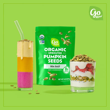 Go Raw Organic Sprouted Pumpkin Seeds, 14 oz, Sea Salted, Keto, Kosher, Superfood
