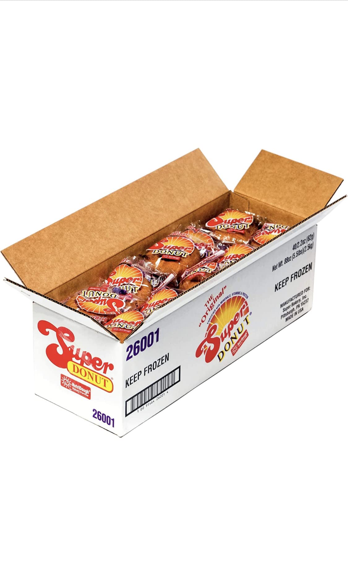 Super Bakery The Original Super Donut® - 2.2 Ounce (Pack of 40)