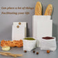 Paper Lunch Bags 100 Count Large White Lunch Bags White Paper Bags 8Lb White Lunch Sacks Strong For Small Business