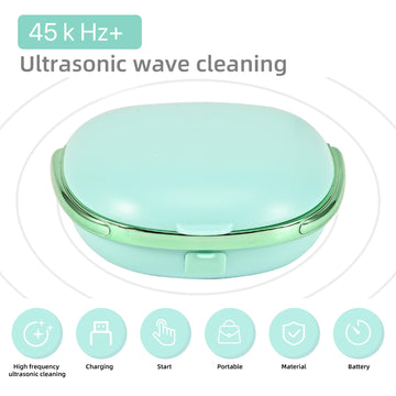 Vordrassil Mv5 Contact Lens Cleaner Machine, Portable Ultrasonic Contact Lens Cleaner With Usb Charger, Fit Disposal Soft Lens,